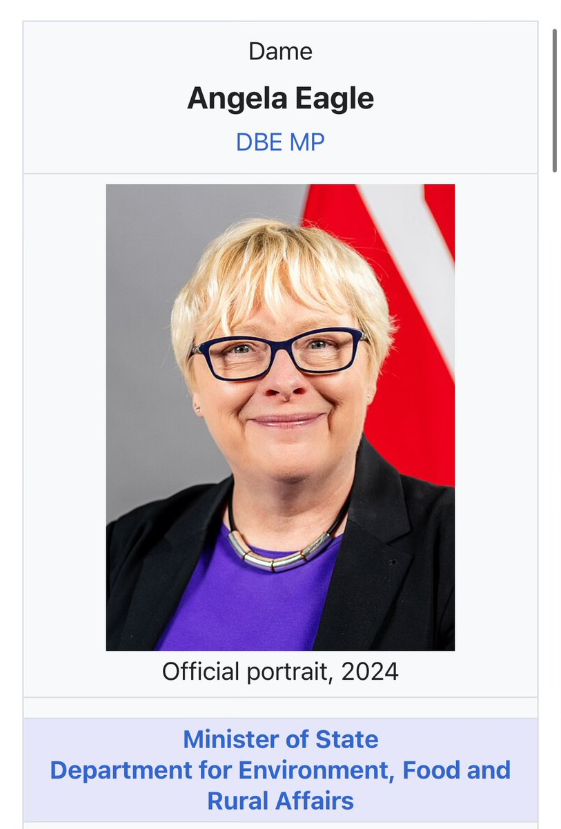 Conversation in No10:- 
Keith - “Who can take farming now we’ve bumped Reed in to housing?”

SpAd “How about the old Dame?”

Keith “Does she know anything about farming?” 

SpAd “Well Sir, she once tripped over a milk churn and said she’d found a cow’s nest!”

Keith “She’ll do”