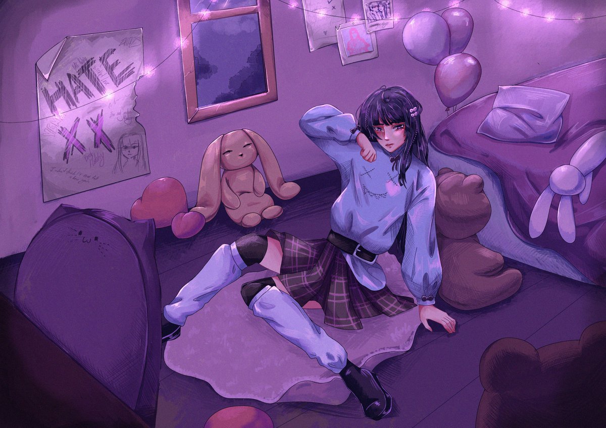 i don't think I'll ever fall in love again 🎶 

#hatexx by #YENA inspired art 💕