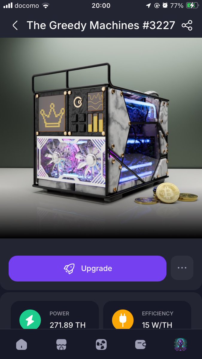 GoMining_LANG's tweet image. My favorite Digital Miner is The Greedy Machines #3227 because of its luxury traits and weekly upgrades👑
These represent how Greedy I am to mine #Bitcoin with GoMining⛏️
Congratulations on unlocking 10M TH and I’m so proud to be part of @gomining 🤝
#GoMining #GoMining10M