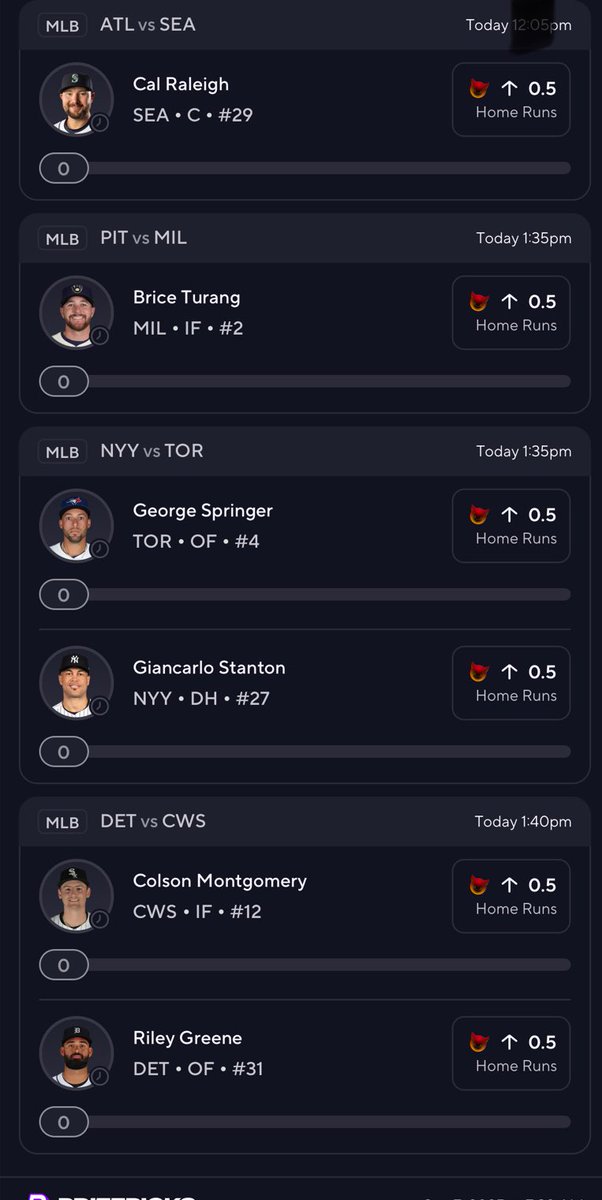 Millionz_20c's tweet photo. LETS GO 6/6 TODAY ON MLB WHILE EVERYBODY WORRIED BOUT NFL
#THEMILPLAN π°π
#MLB #PrizePicks #gamblingX https://t.co/uT0QpGSbw9
