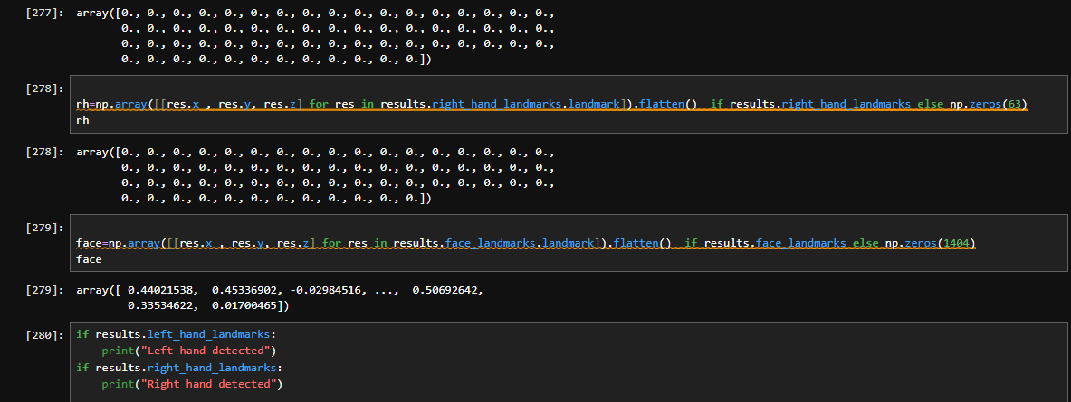 _kedar_18's tweet image. Day 12 of  internship: Diving deeper into pose estimation!
Extracted 33 key pose landmarks using #MediaPipe & Numpy — tracking body positions with precision.
Next step: turning these keypoints into actionable insights for movement analysis!
#AI  #ComputerVision #Python
