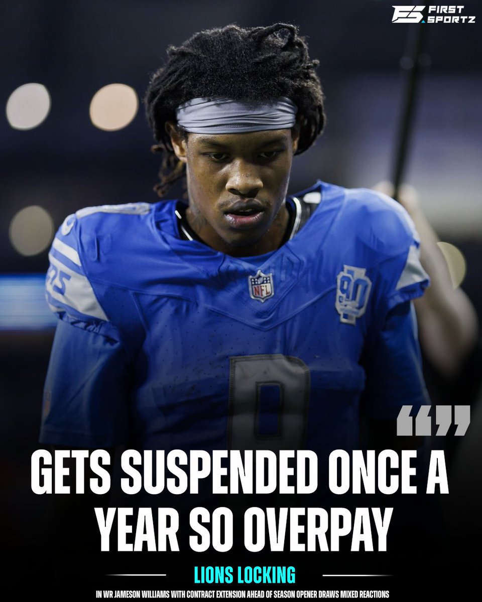 Lions Locking in WR Jameson Williams with Contract Extension Ahead of Season Opener Draws Mixed Reactions 

firstsportz.com/lions-lock-jam…