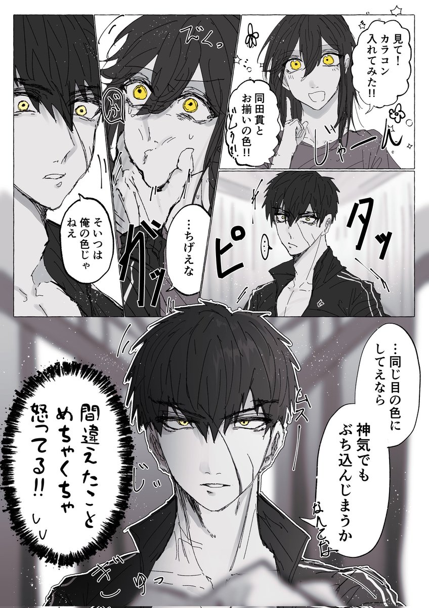 たぬさに‼️
同田貫とお揃いにしようとしたらやらかした審神者…🥰🥰
⚠解釈違い注意&amp;なんでも許せる方向け‼️ 