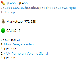 fhdra17754384's tweet photo. 💊 $LASSIE  (LASSIE) 
75CcYtX6A1uZbGCubSRpXs1htzY5CxwGE7qMuThNpump

💰 Marketcap: $72.25K

🟢 CALLS - 8
https://t.co/KHyihtkdYB

https://t.co/GA5Hu6j7Iu https://t.co/BO9LynsQtX