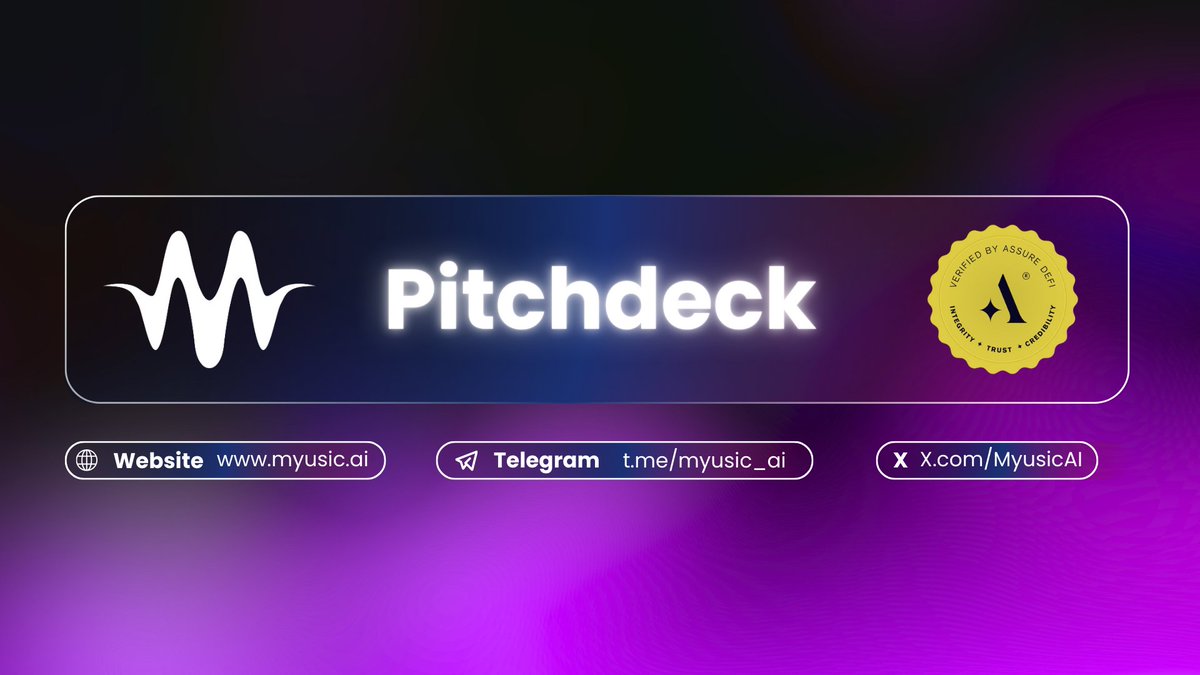 The AI music revolution is here! 🚀

Check out Myusic AI's pitch deck: an innovative platform to create your dream songs with AI. From ideas to hits, effortlessly!

See it here: myusic.ai/pitchdeck-Myus…