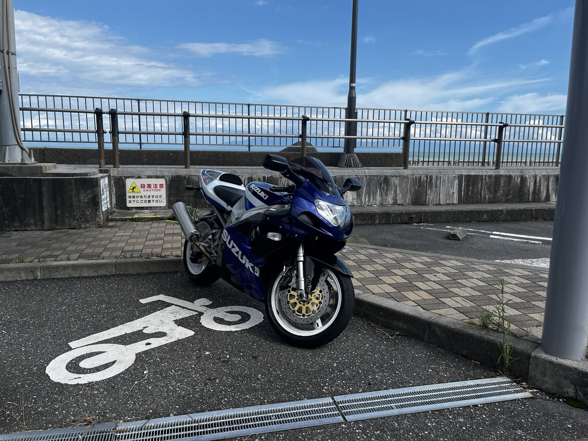 暑いけど乗りましたよっと