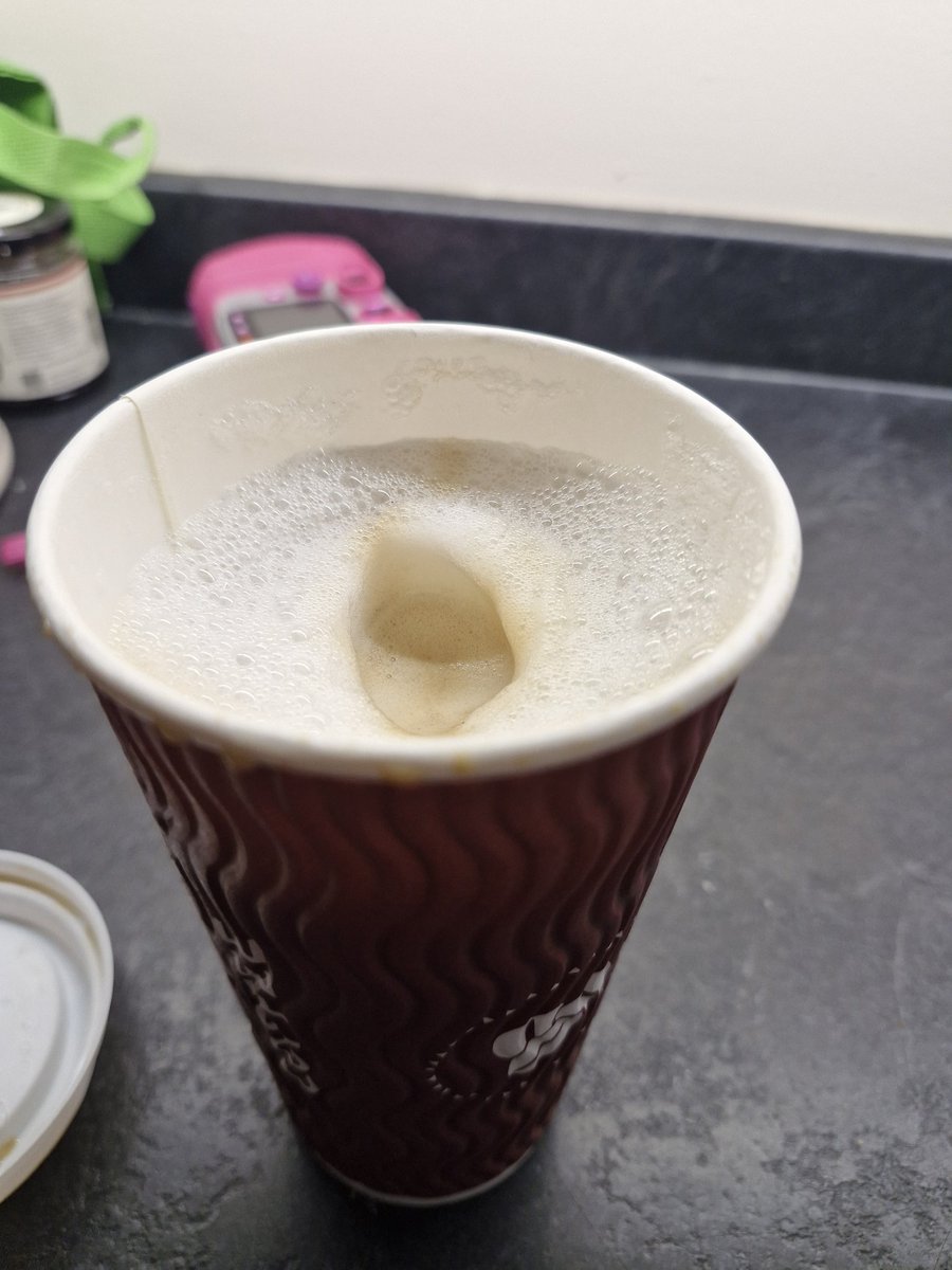 Dear <a href="/CostaCoffee/">Costa Coffee</a> when I purchase a large latte, I kinda expect it to be filled up more than this i.e. not 1½ inches below the top with the rest filled with foamy bubbles!! Not impressed