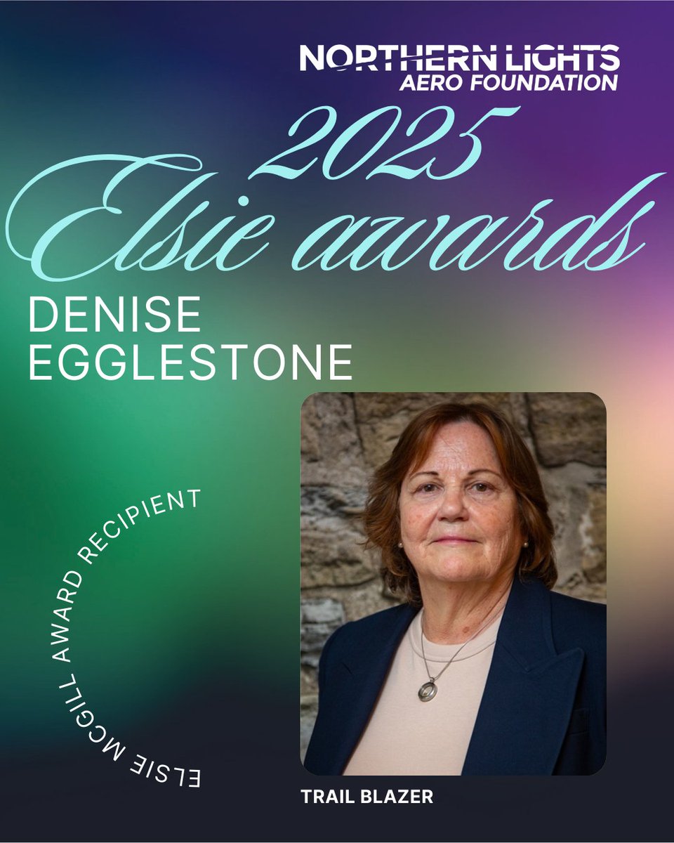✨Meet the 2025 Elsie MacGill Award Recipients✨

🌟Trail Blazer - Denise Egglestone

🔎Check out our website to learn more about our amazing award recipients!