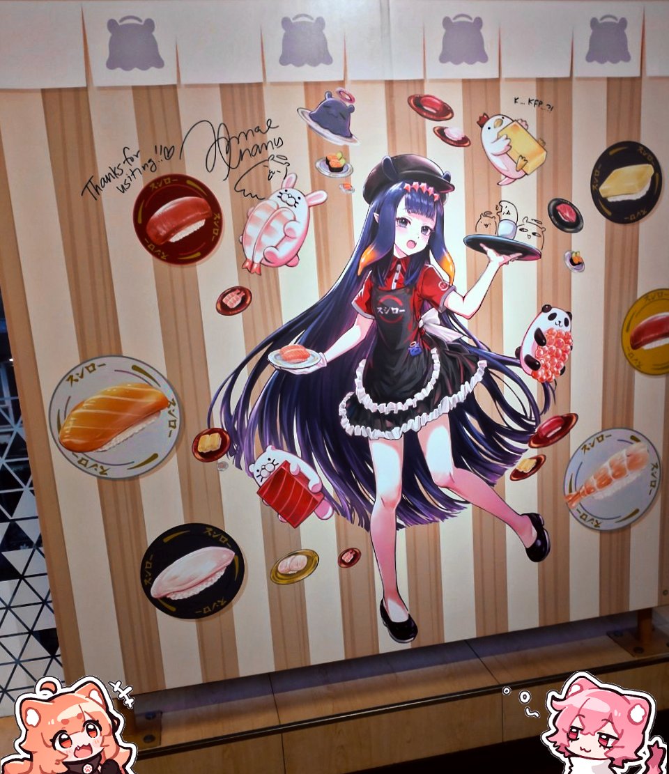 aku_maborosi's tweet photo. Honored to join the Sushiro HK × hololive EN @ninomaeinanis collab with @Linmiu39 on key visual &amp; chibis! 🍣✨

Got the signature from Ina 🥹
Treasure forever!!! 🫰😭
Thank you so much, Ina!! 💜🐙💜

#inART #いなート #NinomaeInanis
#hololiveEnglish #holoEN #香港壽司郎 #SUSHIRO https://t.co/xkcXhaD2a3