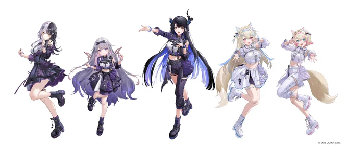 「hololive 6th fes. Color Rise Harmony」 のBlu-ray発売おめでとうございます! hololive STAGE1のカラーライズ衣装の立ち絵のカラー差分も描き下ろしさせていただきました! 特製ブックレットに掲載されるとのことです。 皆様何卒よろしくお願いいたします。 #hololivefesEXPO25