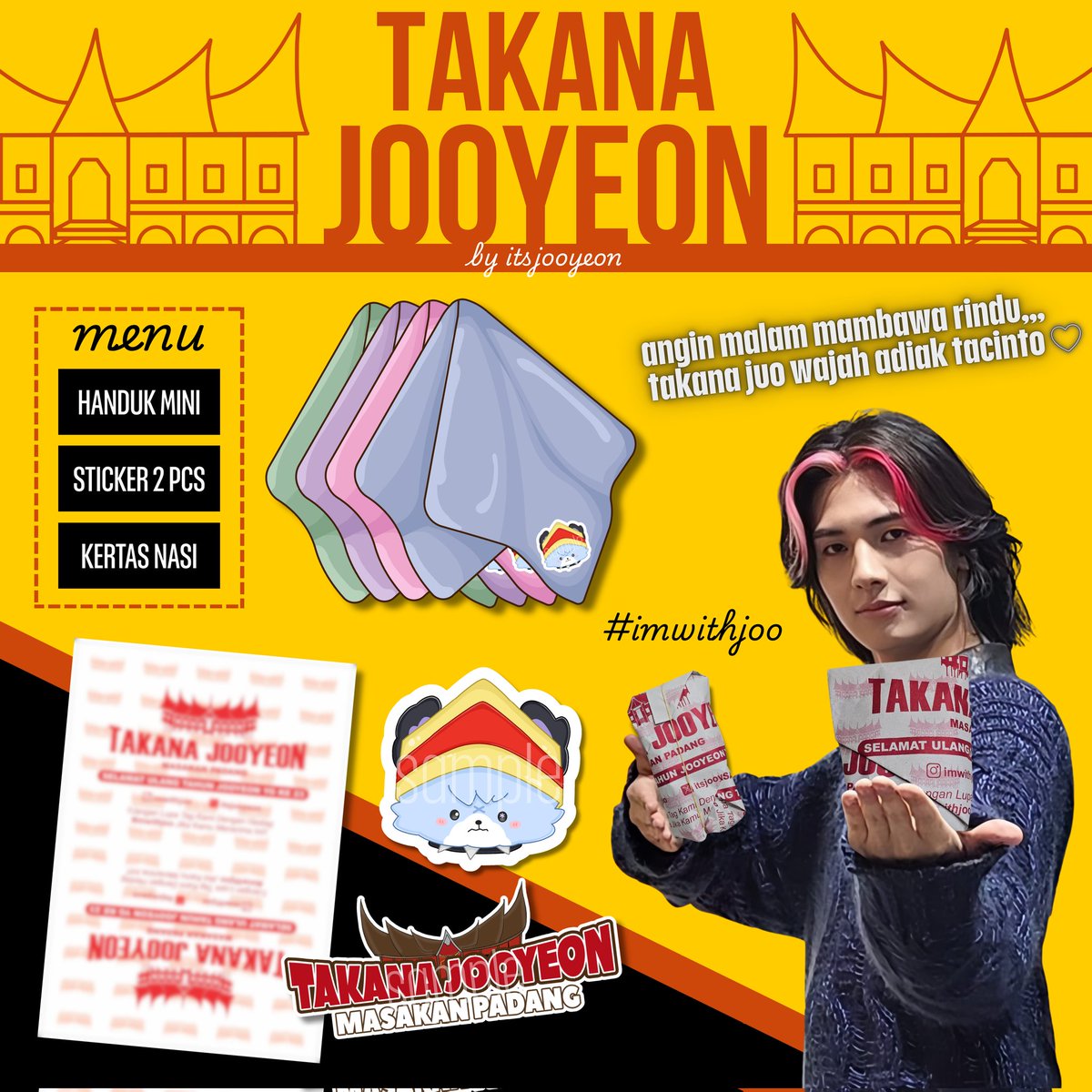itsjooyeon's tweet photo. 🍛 𝗧𝗔𝗞𝗔𝗡𝗔 𝗝𝗢𝗢𝗬𝗘𝗢𝗡🌶
Jooyeon birthday freebies by #imwithjoo

tnc:
★ like, rt, follow
★ harus VILLAINS!
★ co di 🍊 9.9
★ harga disetting 9122 (no refund)
★ akunku akan diprotect saat share link conya

#Jooyeon #주연
#XdinaryHeroes
#엑스디너리히어로즈 https://t.co/SHH1iY4L3S