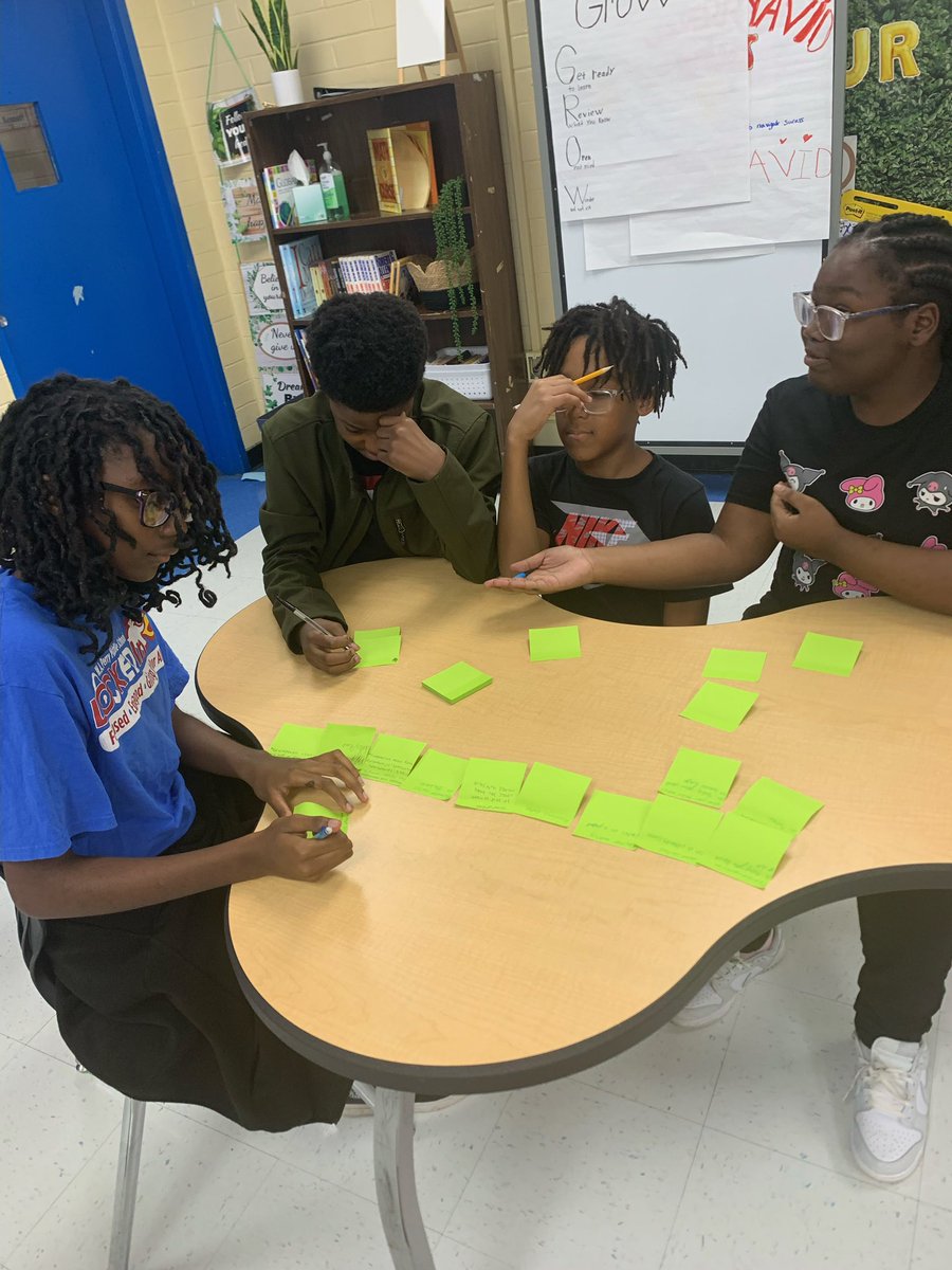 TeachMsB23's tweet photo. Kicking off our Focused Notes unit in 7th grade AVID! Students used the List–Group–Label strategy to brainstorm where notes can be taken—in school, outside, and even in careers. Collaboration + inquiry in action! #AVID #StudentSuccess @WAPerryMS https://t.co/QDs2keeowO