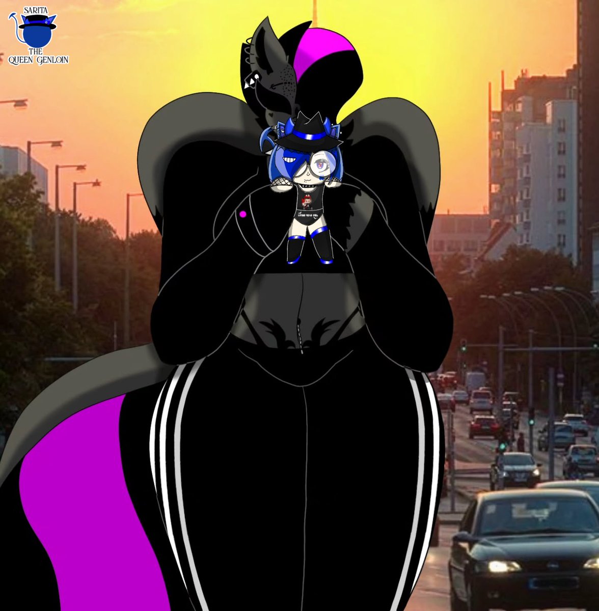 OberitaRiki's tweet photo. Sara Magdied's Queen Genloin plushie!
π΄π€ππ€πΊπ€ π₯°ππ½π€ π¦πβ¨
.
#myoc #sarita #riki #sapphire #queengenloin #aooniloin #CatShapeshifter #butterflydemoncat #demonalien #plushie #saramagdied #ponygirl #blackpony #6thgirlfriend #fakecollab #digitalart #animeart #cute #cuddling https://t.co/hSRGNYFUIn