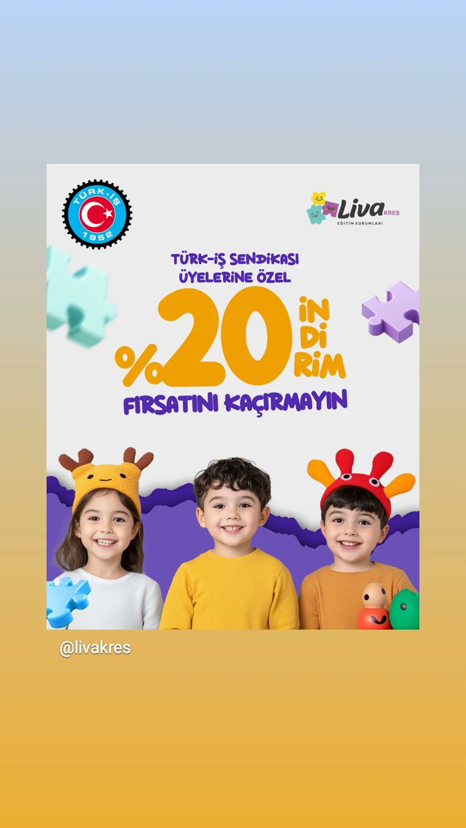 🎉 Liva Kreş Kapılarını Açtı! 🎉
Minik yıldızlarımız için sevgi dolu, güvenli ve eğlenceli bir eğitim ortamı artık çok yakın! 🌟
👧🧒 Siz de çocuğunuz için en doğru başlangıcı yapmak istiyorsanız, Liva Kreş ailesine katılın! 💫

#kres #anaokulu #livakres #liva #Konya #şefikcan