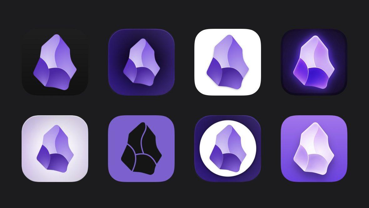 adircode's tweet image. I’m moving my everything app from Craft Docs to Obsidian so I spent more than an hour picking a custom icon.

I know, it’s a me problem.
#tech #Obsidian #iOS #icon