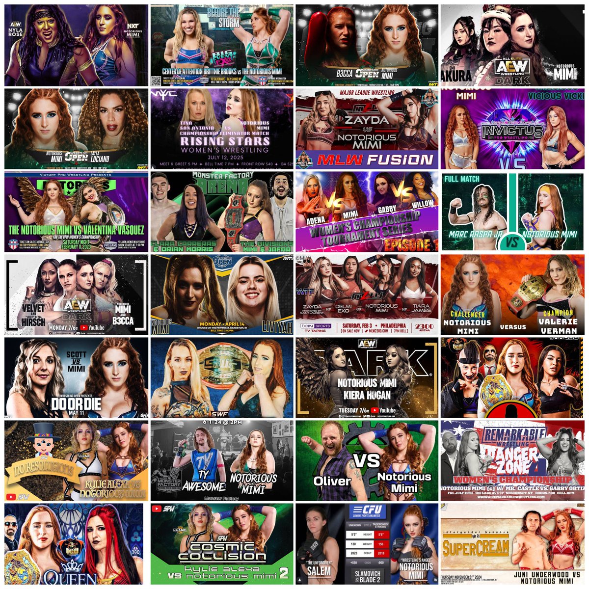 One athlete I still have on my "Germany Tour Wish List" is NOTORIOUS MIMI.
Check out my YouTube Playlist of <a href="/notorious_mimi/">Notorious Mimi</a> with currently 172 full, free matches!

youtube.com/playlist?list=…