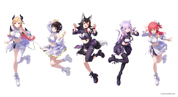「hololive 6th fes. Color Rise Harmony」Blu-ray発売おめでとうございます hololive STAGE3にてご出演されたタレント様のカラーライズ衣装のカラー差分も担当いたしました。 Blu-rayに封入されている特製ブックレットにも掲載されております。 皆様何卒よろしくお願いいたします