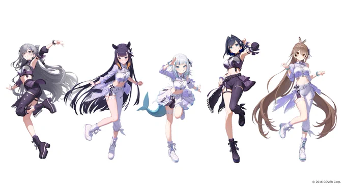「hololive 6th fes. Color Rise Harmony」Blu-ray発売おめでとうございます hololive STAGE3にてご出演されたタレント様のカラーライズ衣装のカラー差分も担当いたしました。 Blu-rayに封入されている特製ブックレットにも掲載されております。 皆様何卒よろしくお願いいたします
