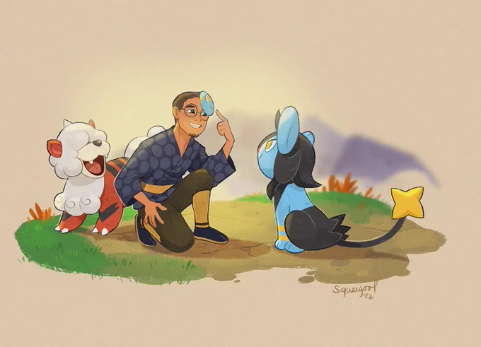 anyone interested to commission me for a trainer w/ pokemon illustration in this format? :)