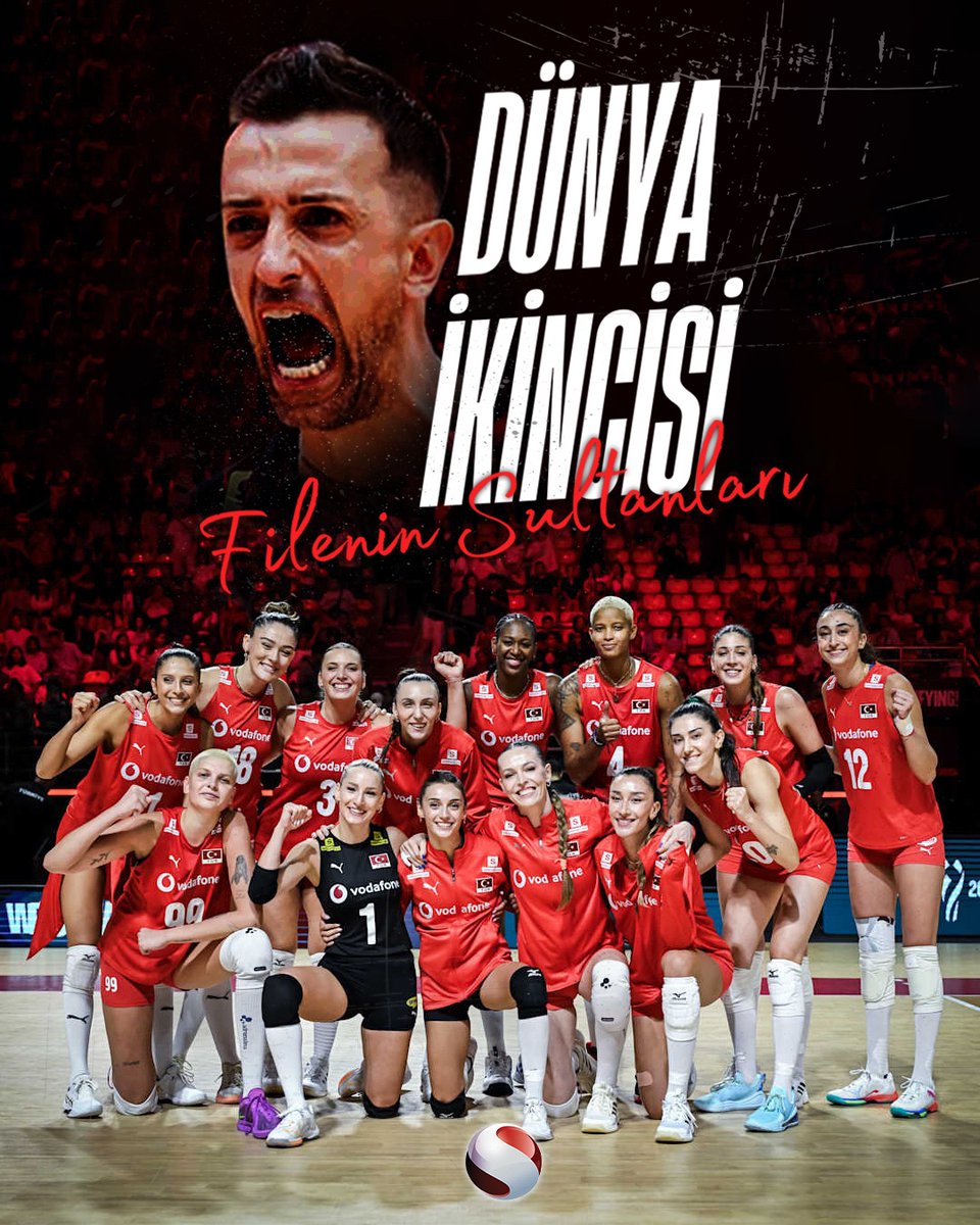 🥈 Tarihi başarı! 🇹🇷

🏐 2025 FIVB Kadınlar Voleybol Dünya Şampiyonası finalinde A Milli Kadın Voleybol Takımımız, İtalya'ya 3-2 mağlup olarak dünya ikincisi oldu. 👏🔥

Teşekkürler #FileninSultanları! ❤️