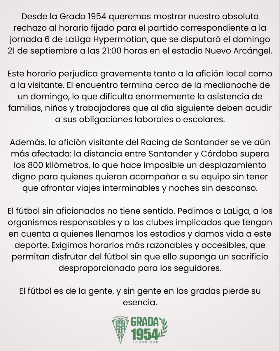 GRADA1954's tweet image. #DerechosParaLaAfición
#RespetoAlAficionado 

@FASFEaficion @CordobaCF_ofi @LaLiga