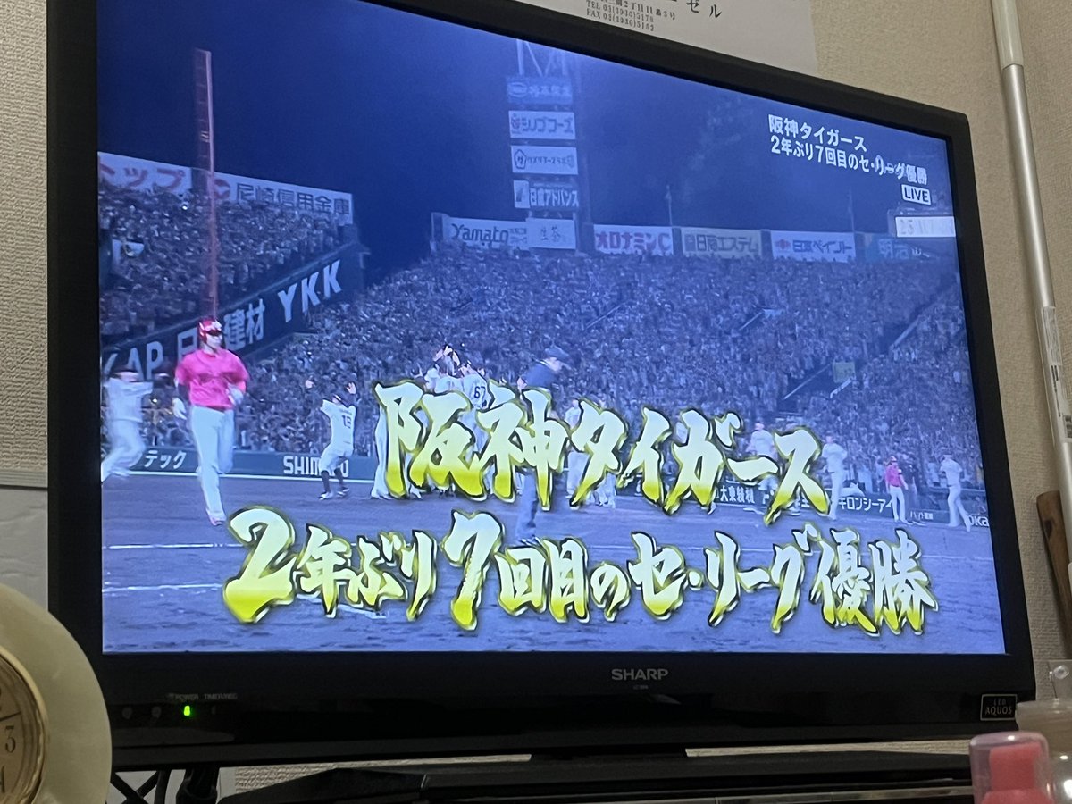 阪神おめでとう！藤川監督めっちゃ好きだわ
