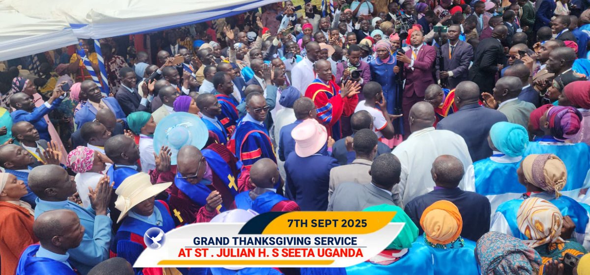 Isiah 43:18 says, when the LORD does a New thing do not cling to the past 
Right now the end time revival is here and the LORD has just popped Open blind eyes here at St Julian High school Seeta when Prophet Dr Owuor called to bless the church in Uganda 
#GrandCelebration