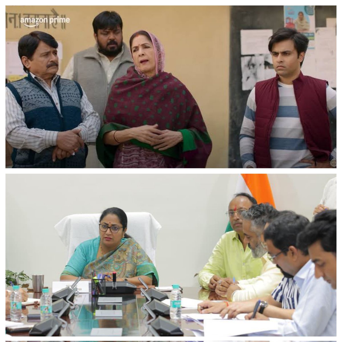 <a href="/gupta_rekha/">Rekha Gupta</a> <a href="/PMOIndia/">PMO India</a> <a href="/narendramodi/">Narendra Modi</a> <a href="/HMOIndia/">गृहमंत्री कार्यालय, HMO India</a> <a href="/AmitShah/">Amit Shah</a> <a href="/JPNadda/">Jagat Prakash Nadda</a> <a href="/BJP4India/">BJP</a> <a href="/BJP4Delhi/">BJP Delhi</a> Reminds me of Gram Pradhan Manju Devi with Brij Bhushan from Phulera