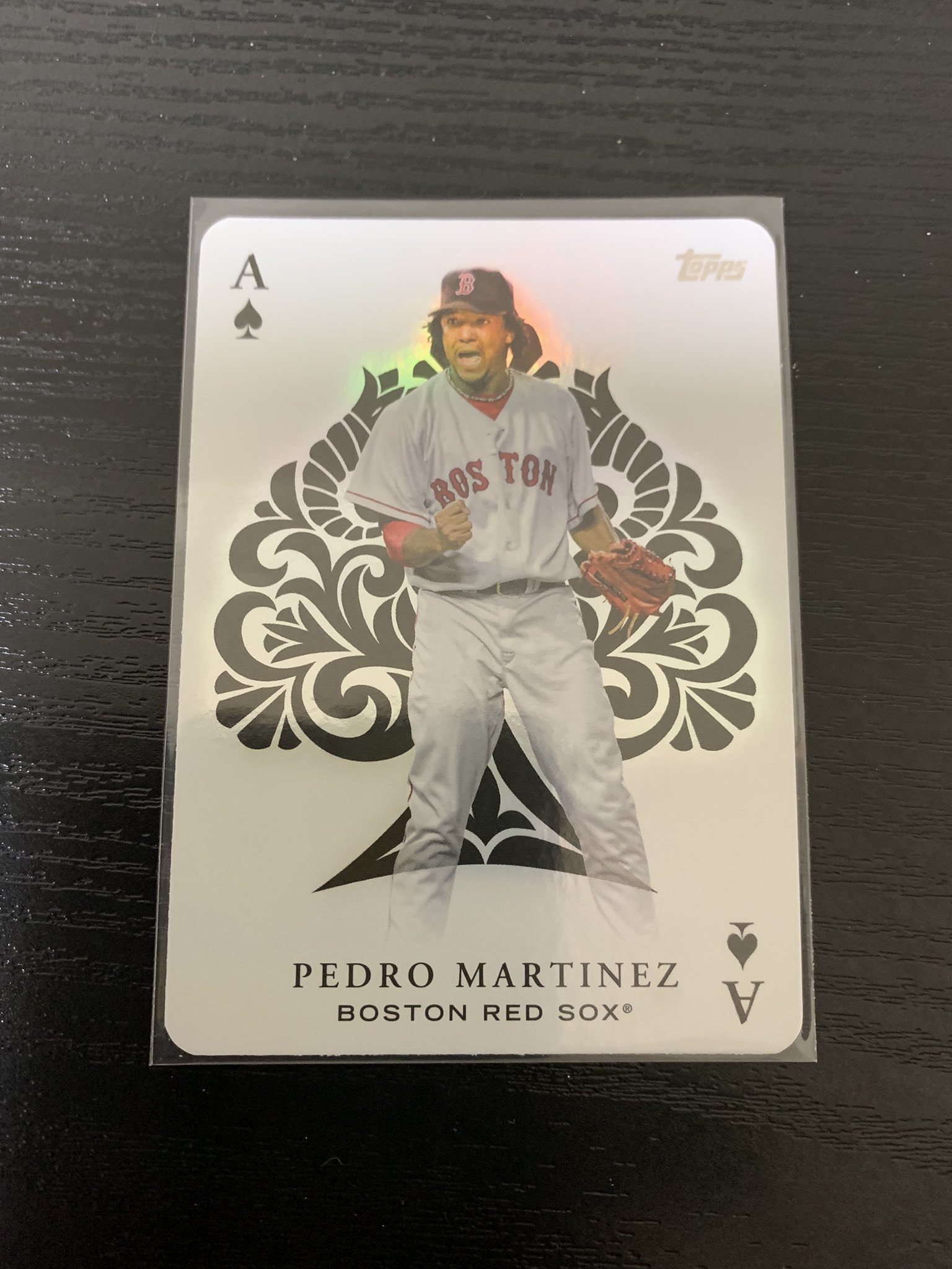 メジャーリーグ　カード　Pedro Martinez Pedro Martinez Autographed Topps Boston Red Sox Baseball