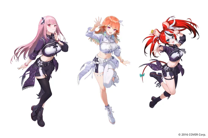 「hololive 6th fes. Color Rise Harmony」 のBlu-ray発売おめでとうございます! hololive STAGE2のカラーライズ衣装の立ち絵のカラー差分も描き下ろしさせていただきました! 特製ブックレットに掲載されるとのことです。 皆様何卒よろしくお願いいたします。 #hololivefesEXPO25