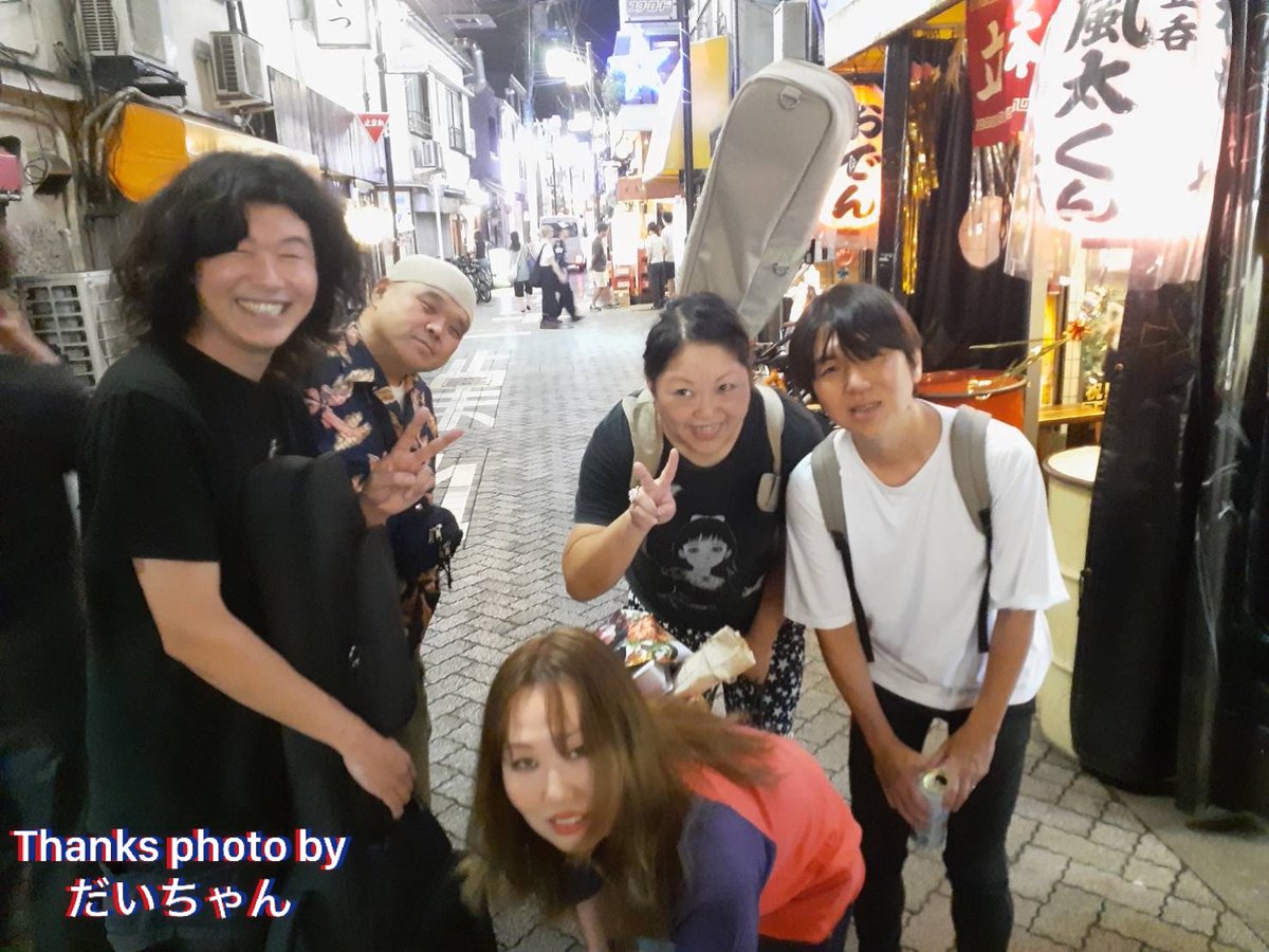 昨日の阿佐ヶ谷Gamusoは熱かった🔥お客様、対バンの皆様、お店の方々、そしてお誘い頂いたCrawlersヒロさん、本当にありがとうございました‼️楽し過ぎて酔った〜🍻