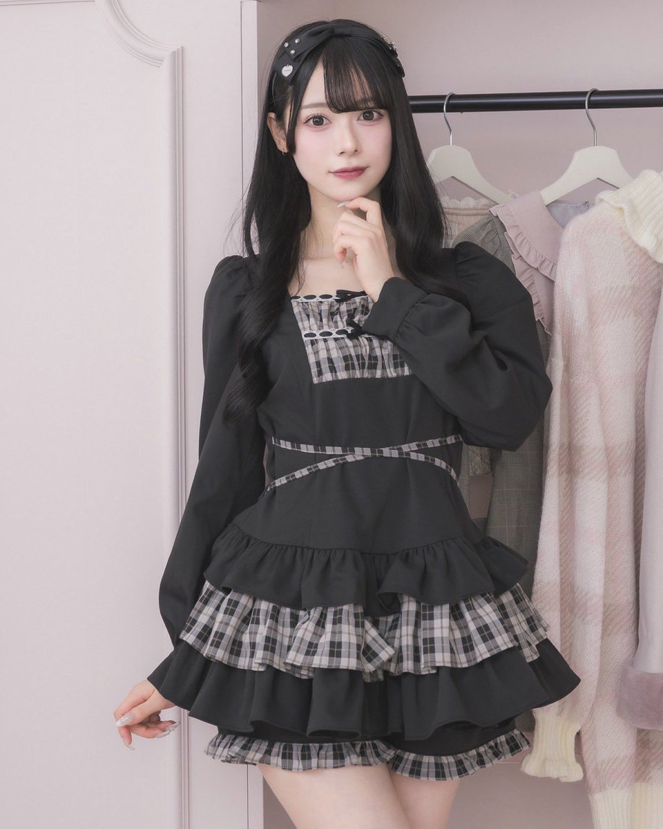 pium ピウム はしごリボンティアードセットアップ はしごリボンティアードセットアップ – pium