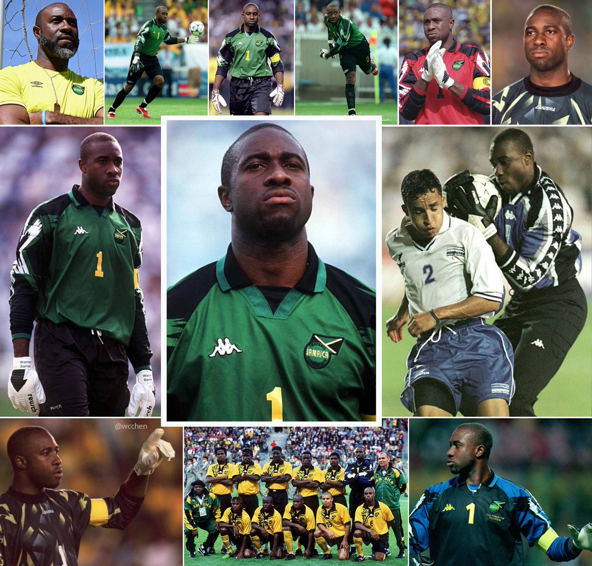 Warren Barrett, #Jamaican Footballer, born 55 years ago today on 7 Sep 1970, in #MontegoBay. A goalkeeper, he represented Jamaica 127 times (108 times recognised by FIFA) and captained the #ReggaeBoyz during the 1998 World Cup campaign. Lest we forget. #Jamaica #Caribbean