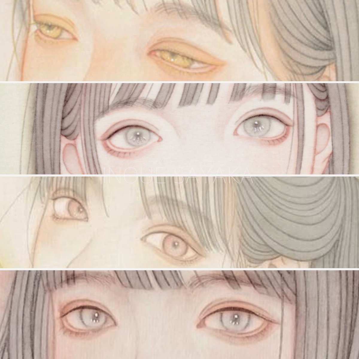 淡くて強い目を描きたい
 #このタグを見た人は自分の絵の目部分をのせる