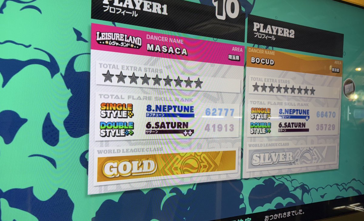 金筐体の方のホームでやってたら声をかけていただいたので一緒にプレイ

ご一緒した方が上手すぎて…

今日はありがとうございました🙇
また機会があればぜひお願いしたい🙏