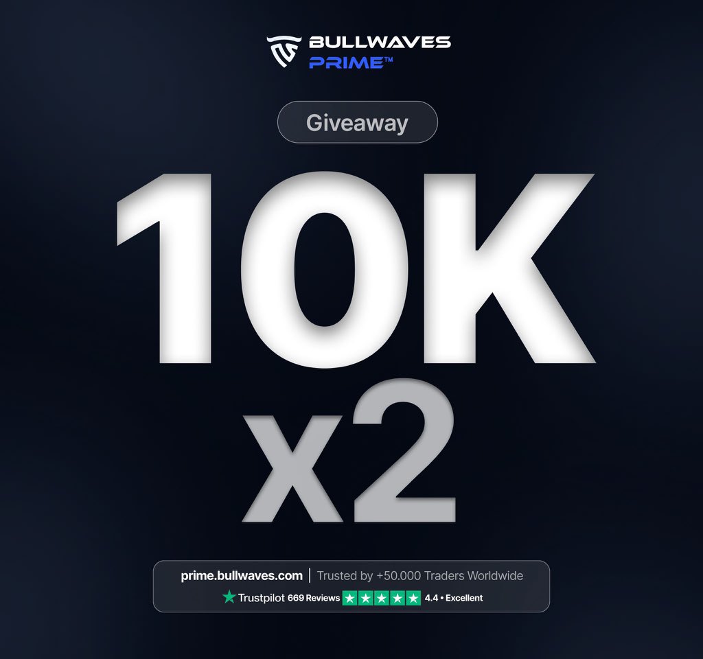 GIVEAWAY 🚨
2x 10k challenge 

Rules:
✅ Follow @bullwavesprime <a href="/natewolfiey/">Nate Wolfie</a> @Investingcom101 
🔁 Repost This 
👥 Mention 3 Traders
📲 Join Discord: discord.com/invite/zeHPEvy…

Winners will be announced in 72 hours