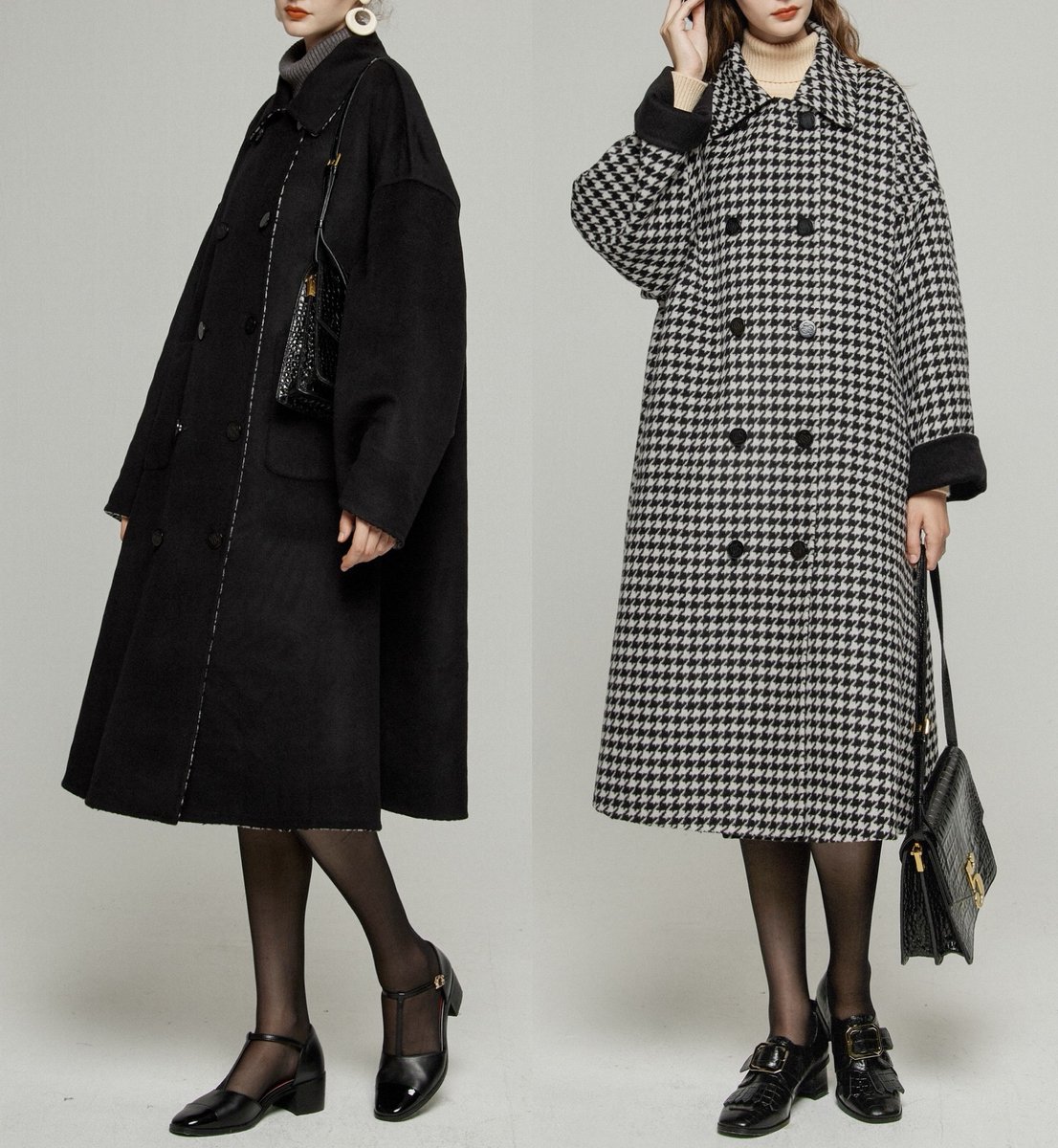 トゥエンティーズ　ベッドでクッキーを食べないで　ロングコート　ブラック トゥエンティーズ ベッドでクッキーを食べないで ロングコート