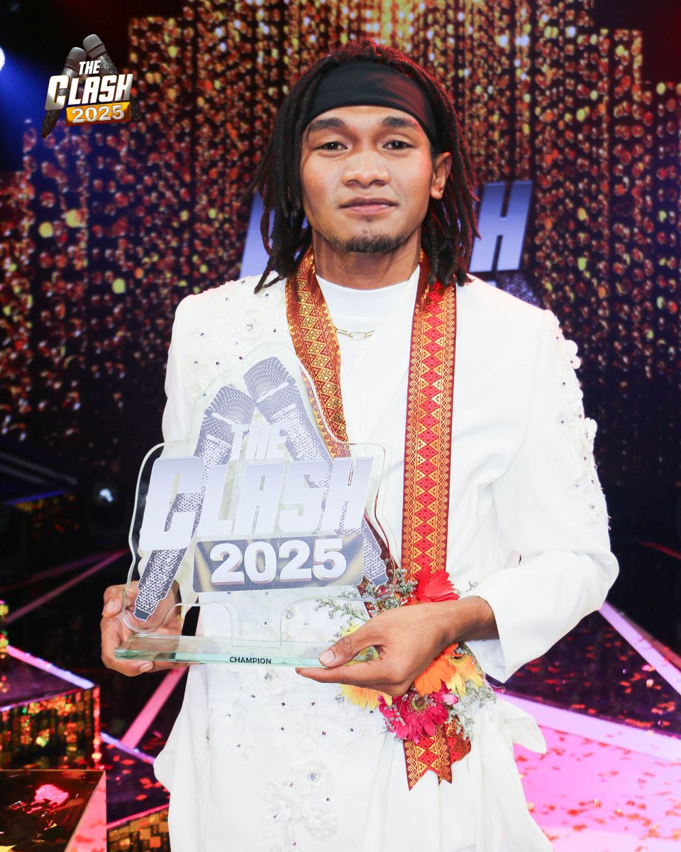 TheClashGMA's tweet image. Congratulations to our #TheClash2025 Grand Champion, Jong Madaliday!

Clash Nation, iparamdam natin kay Jong ang ating pagmamahal! I-comment n'yo na ang inyong pagbati para sa kanya! #TheFinalClash2025
