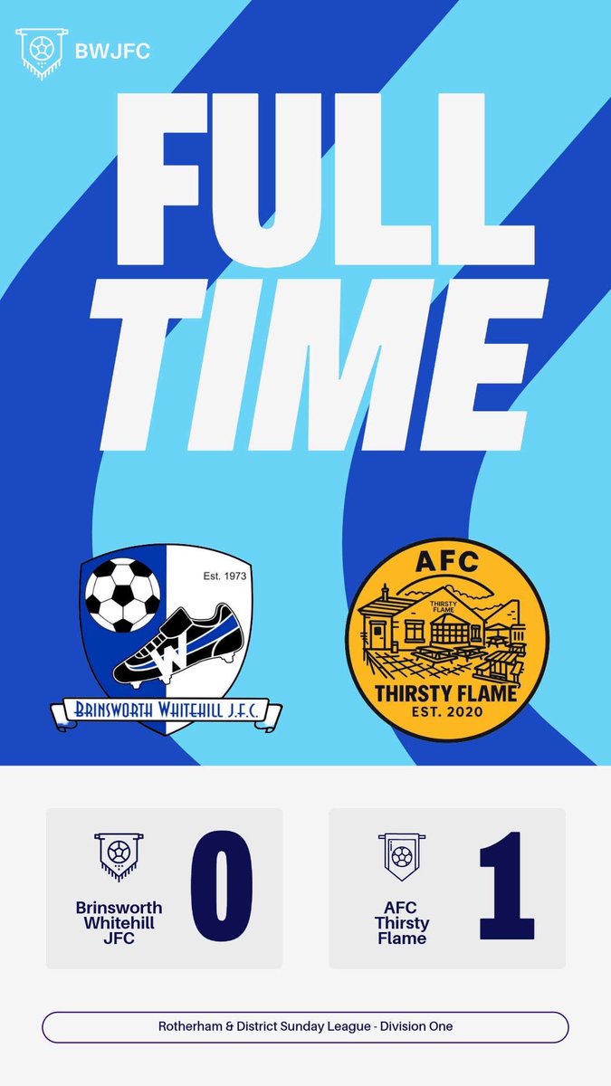 Brinsworth Whitehill Snr (@whitehillsnr) on Twitter photo Tough one to take today was a close game, which saw us end in a narrow defeat, flame keeper pulling off a fair few good saves.
Can’t take too much away from lads interms of the effort they put in⚽️
Go again next week against sees us travel away to play <a href="/beightonmagpie/">Beighton Magpies FC Mens</a> ⚽️🔵⚪️ Tough one to take today was a close game, which saw us end in a narrow defeat, flame keeper pulling off a fair few good saves.
Can’t take too much away from lads interms of the effort they put in⚽️
Go again next week against sees us travel away to play <a href="/beightonmagpie/">Beighton Magpies FC Mens</a> ⚽️🔵⚪️