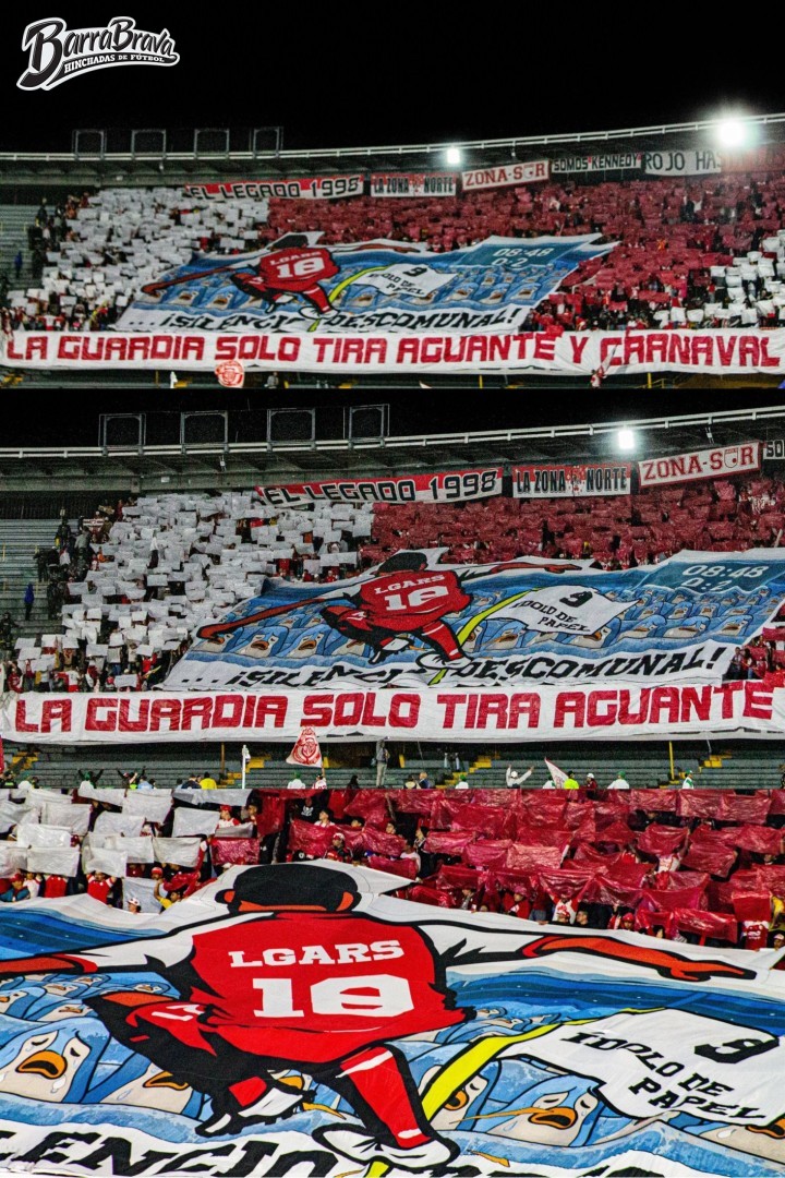 barrabrava_net's tweet image. "SILENCIO DESCOMUNAL"
La Guardia Albi Roja Sur - Independiente Santa Fe ayer en el clásico bogotano vs Millonarios