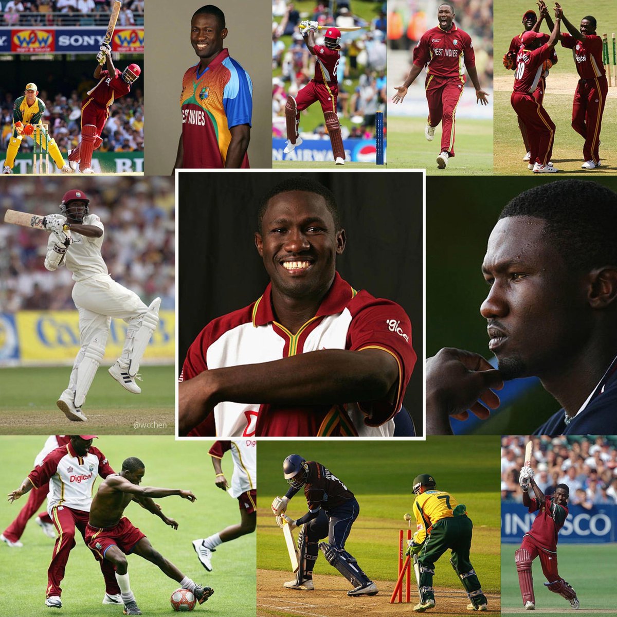 Wavell Hinds, #Jamaica, #WestIndies, cricketer, President of West Indies Players' Association (WIPA), politician, born 49 years ago today on 7 Sep 1976, in #Kingston. Played 45 Tests 2000-05; 119 ODIs1999-2010; five T20 Internationals 2006-10. Member of Parliament Clarendon