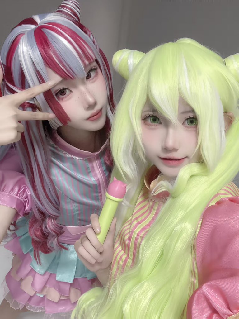 U_UGUGU's tweet photo. ⚠️コスプレ Twilight Cats🐈

無敵のコンビだぜ！…です。
无敌的组合…！组合。

神木リツ：UG
小宮チエ：午未申

#狼ゲームアナザー 
#神木リツ #小宮チエ https://t.co/tnrM9S5LzA