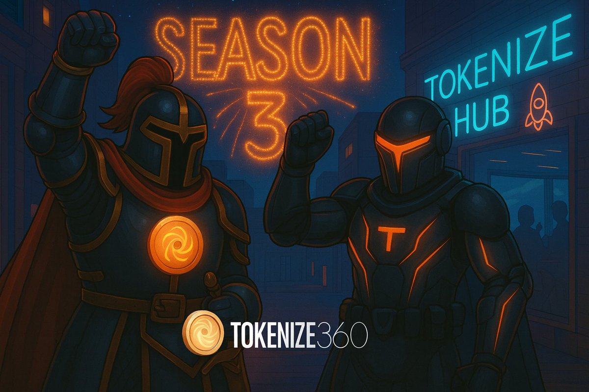 🚨Attention creators &amp; gamers 

Season 3 of Tokenize360 is ON!

Expect:
🎥 Content Creator Workshop
⚔️ Amazing game nights
🎮 Casual hangout Sessions
🏆 Massive rewards (NFTs, USDT + more)
🤝 Big partnerships

It’s going to be epic! Join our discord now and be there from day 1👇