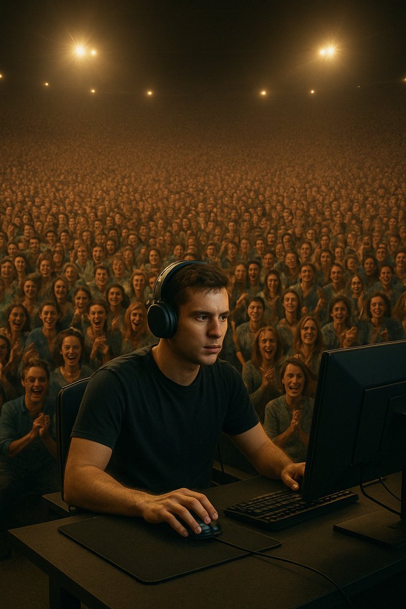 PaulVitol's tweet image. 10,000 people.
That’s a stadium. That’s a small town.
And it all starts with the first stream, the first upload, the first 1 viewer.