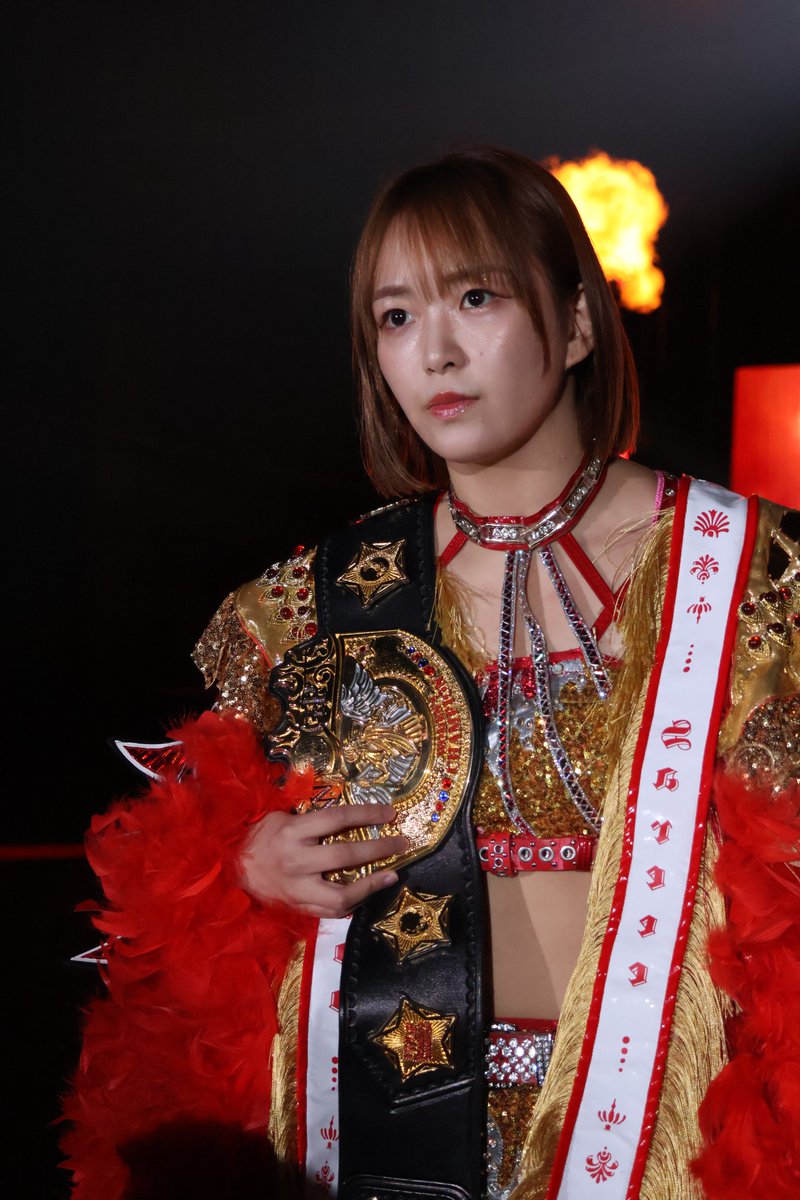 2025.9.6 STARDOM 横浜武道館④
防衛おめでとう
入場時の強者の歩みというか、キリッとした表情すごい好き(語彙力)
#STARDOM　
#Sareee