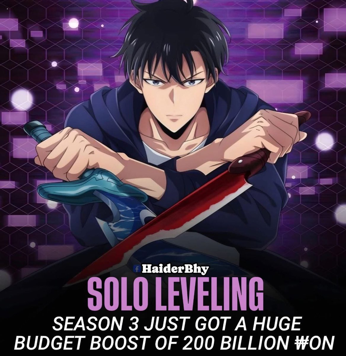 LuciferAnime0's tweet photo. EXCITING NEWS🎉 Netmarble has invested 200 billion won ($1.5M) into the Solo Leveling production committee to boost Season 3’s budget.  

An official announcement is expected on September 13 at Aniplex Online Fest.  

Excited for the new season? #sololeveling #anime https://t.co/Qyk0smLkTG