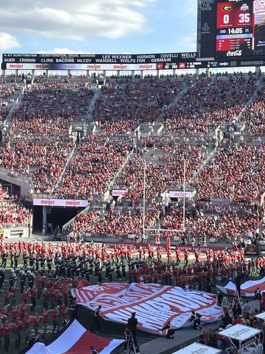 Had a great time with my Wife at yesterday’s Ohio State Football Game- Go Bucks!!!