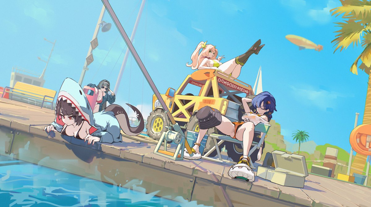 ボンプ壁紙パロディ

夏はもう終わったけど、
描きたかった！🎣

#ゼンゼロ #zzzero