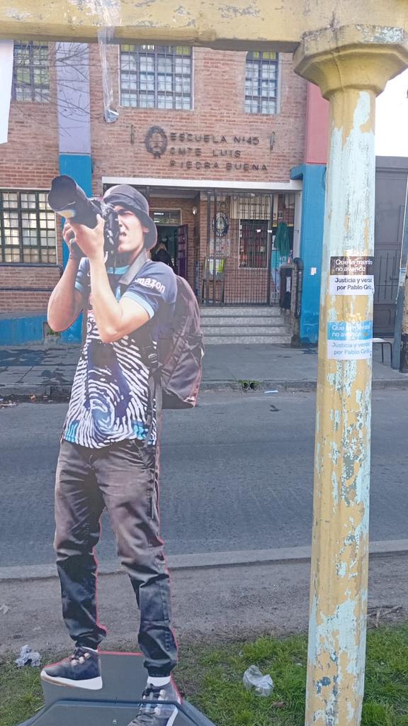 La escuela donde votaría Pablo Grillo