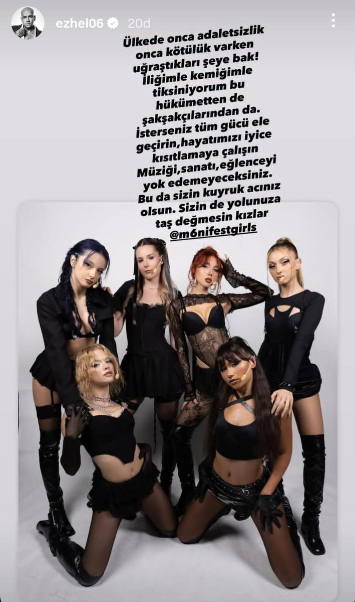 Ezhel: “Ülkede onca adaletsizlik onca kötülük varken uğraştıkları şeye bak!

Müziği, sanatı, eğlenceyi yok edemeyeceksiniz. Sizin de yolunuza taş değmesin kızlar.”